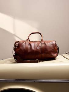 Sac de voyage en cuir véritable fait main de haute qualité pour hommes, sac de week-end, sacoche d'affaires, prix bas - Product Image 2