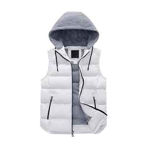 OEM Custom Men's Sleeveless <b>Puffer</b> Vest <b>Jacket</b> Bubble Hooded with Stand Collar Sale in Very Low <b>Cheap</b> Good Price - Product Image 6