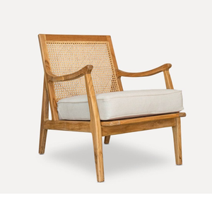 เก้าอี้สวนไม้สักพร้อมหวายโพลีสำหรับสวนเฟอร์นิเจอร์ขายดีที่สุดราคาถูกขายส่ง - Product Image 4