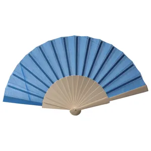 Ventaglio Promozionale Personalizzato per Feste con Design in Policotone e Legno - Product Image 1