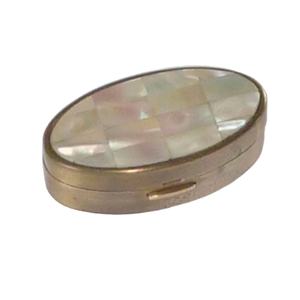 Pastillero de Latón y Nácar Hecho a Mano, Artesanía Natural, Ecológico, 100% Seguro para Uso - Product Image 4