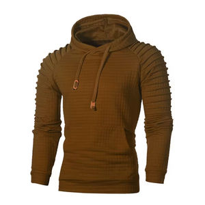 Sweat à capuche d'hiver pour homme en molleton français épais de haute qualité 100% coton écologique avec logo personnalisé brodé de strass - Product Image 1