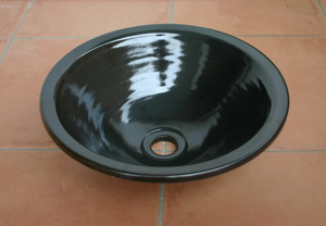 Lavabo en grès de qualité supérieure, articles de salle de bain de luxe, technique traditionnelle japonaise - Product Image 2