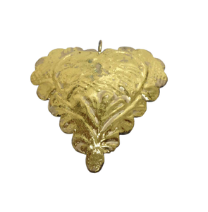 Fabuloso juego decorativo de 2 corazones colgantes de metal plateados con brillo para el hogar y la decoración navideña personalizada hecha a mano - Product Image 3