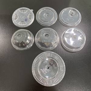 Produits écologiques 2025 Fabricant 75/85/90/93/95/120mm Couvercles en plastique PET PP Couvercles plats en dôme Tasse en plastique avec couvercle Transparent - Product Image 6