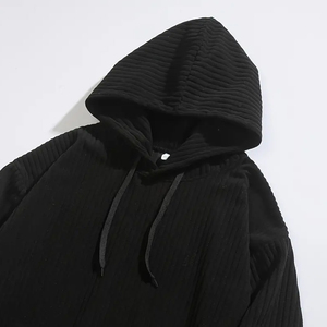 Pearson OBM Sweat à capuche rétro en velours pour homme Printemps Automne Light Core Sweat à capuche décontracté Streetwear avec impression en silicone - Product Image 3