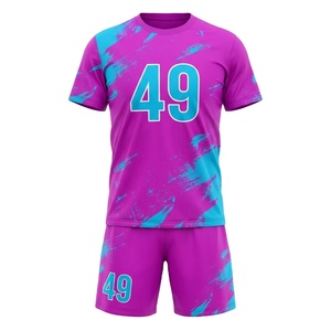 Tenue de football personnalisée 100% polyester par sublimation, design éclair noir et vert sarcelle, kit complet maillot et short numéro 15 - Product Image 6