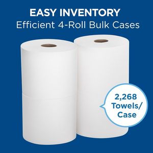 Recharges de distributeur de papier essuie-tout SofPull Centerpull, grand format, premium, blanc, 567 feuilles/rouleau, 4 rouleaux/boîte (28143) - Product Image 4