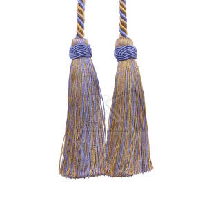 Borla de uniforme hecha a mano con acabado brillante para trajes decorativos Borla de hombro colorida para diseño de vestuario - Product Image 2