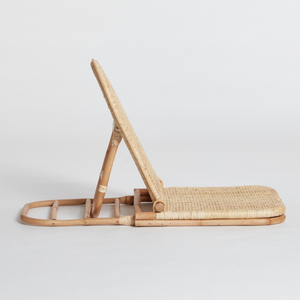 Chaise de plage pliable à assise basse, chaises en rotin tressées à la main pour la détente en plein air, vente en gros - Product Image 5