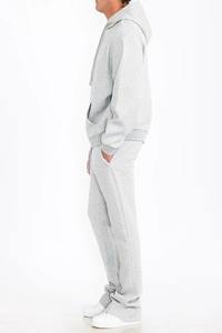 Survêtement évasé 100% coton Logo personnalisé Sweat à capuche et pantalon de survêtement évasé Jogger Ensemble deux pièces Survêtement évasé à impression numérique - Product Image 3