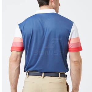 Coton pour hommes de haute qualité pour T-shirts polo tissu respirant personnalisé vente entière motif solide - Product Image 5