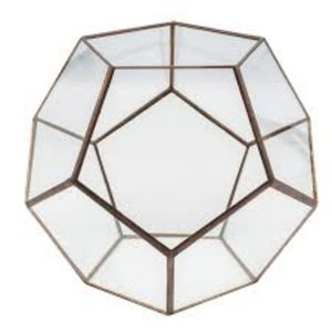 Terrario de cristal de alta calidad o jarrones de cristal de forma geométrica para plantas en tamaños y diseños personalizados para la decoración de la sala de estar - Product Image 1