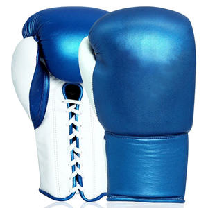 Gants de boxe MMA imperméables et respirants en cuir et PU, fermeture à lacets, emballage personnalisé - Product Image 1