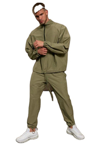 Survêtements coupe-vent en nylon de haute qualité, design personnalisé, blocs de couleur, survêtement de sport pour hommes, survêtements coupe-vent - Product Image 3