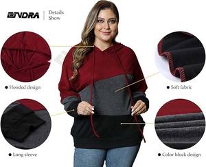 Sudaderas con capucha de talla grande PARA MUJER: algodón suave, ajuste cómodo para el uso diario - Product Image 5