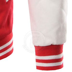 Chaqueta de invierno Letterman para hombre al por mayor con cuello levantado para uso en exteriores - Product Image 5