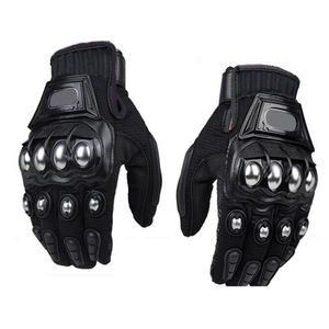 Guantes de Motocicleta de Cuero Deportivo Unisex de Alta Calidad, Color Personalizado, Recubiertos de Poliuretano, Antideslizantes, Diseño de Dedos Completos con Gancho - Product Image 5