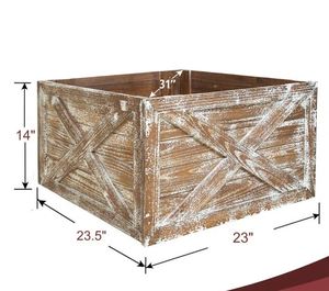 New custom wood <b>tree</b> collar <b>Christmas</b> decoration high quality <b>tree</b> <b>stand</b> classy inspired decor for home new year Xmas party - Product Image 4