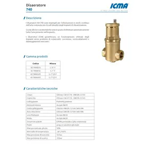 Désaérateur ICMA 3/4 à haut débit pour systèmes de chauffage et de climatisation, pièces HVAC - Product Image 2