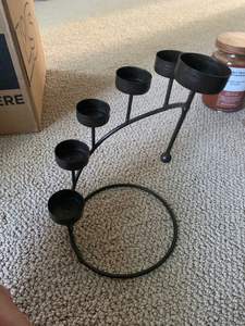 S.A Soporte de vela de metal artesanal Elegante soporte de vacaciones en casa para bodas Cumpleaños Navidades Pascua Otras ocasiones especiales - Product Image 6