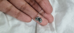 Màu Xanh moissanite hạt giọt nước mặt dây chuyền & Nhẫn kim cương tùy chỉnh đồ trang sức cho cô ấy đẹp <span class=keywords><strong>Loose</strong></span> đá hip hip Quà Tặng - Product Image 4