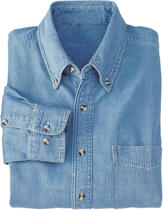 High Street Long Sleeve <b>Men's</b> Denim <b>Shirts</b> Custom Made Quick Dry Breathable Denim Jean <b>Shirt</b> Casual Use Customized Denim <b>Shirts</b> - Product Image 6