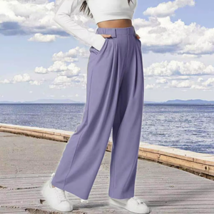 Women Winter Lace Flat Front Mid <b>Waist</b> Regular Fit Straight Leg Sweatpants Lightweight Comfortable Everyday Lounge <b>Trousers</b> - Product Image 5