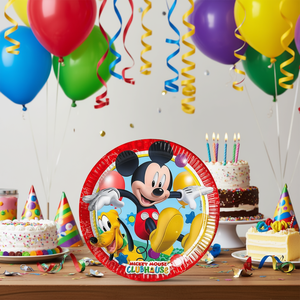 Assiettes jetables Mickey Mouse Clubhouse 23 cm 8 pièces Fournitures de fête - Product Image 3