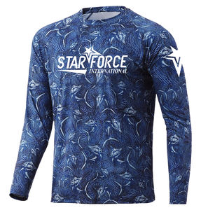 Ropa de pesca Camisas de pesca de bambú transpirables frescas Camisas de pesca en blanco al por mayor con diseños Protección UV UPF de manga larga - Product Image 1