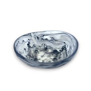 Bol à fruits de luxe en résine fabriqué à la main avec finition brillante lisse design artistique moderne parfait pour la décoration ou la salle à manger - Product Image 4