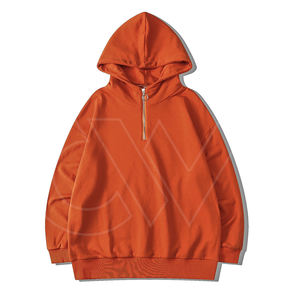 OEM de alta calidad de media cremallera hasta sudaderas con capucha de lana de algodón para hombre Sudadera con capucha personalizada de los hombres 14 cremallera pulóver sudaderas con capucha - Product Image 2