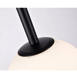 Lampadaire en tissu blanc en forme de champignon pour la décoration intérieure de salon de luxe moderne, élégant, support doré LED pour la maison et le bureau - Product Image 4