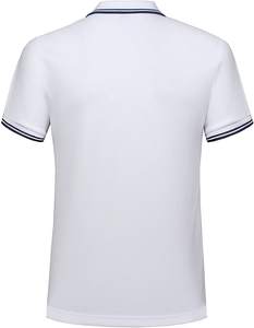 Moda Popular hombres 100% algodón para Polo camiseta logotipo personalizado bordado patrón sólido Jersey Tela-venta al por mayor - Product Image 5