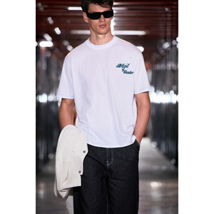 GRIMELANGE FARID เสื้อยืดคอกลมพิมพ์ลายผ้าฝ้ายออร์แกนิก 100% สำหรับผู้ชาย - Product Image 6