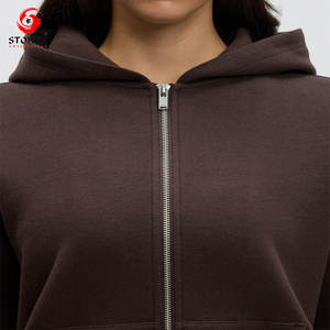 Conjunto Deportivo de Felpa Casual para Mujer con Capucha y Cremallera Personalizada, Nuevo Estilo, Logotipo y Diseño Personalizados, Talla Grande, Servicio OEM de Invierno - Product Image 6