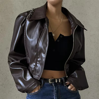 Chaqueta de Invierno Acolchada Transpirable de Piel Sintética 2025, Estilo Urbano, Cuello Alto, Informal, Larga y Sencilla para Mujer