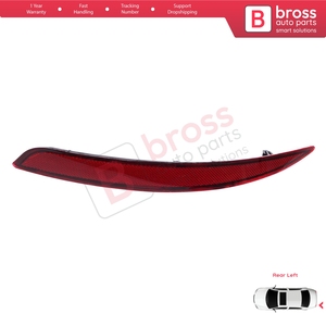 Réflecteur réflexe de pare-chocs arrière gauche BSP1172-1 pour Tipo MK2 356 357 Egea 2015-On 4 portes berline 51998151 Bross Auto Parts - Product Image 4
