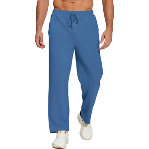 Pantalon décontracté pour homme de haute qualité, vert, taille élastique avec cordon de serrage, poches latérales, tricoté, 75% polyester, séchage rapide, respirant - Product Image 6