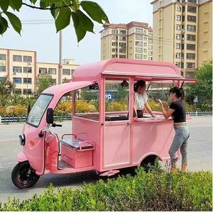 A buon mercato Mobile tre ruote moto Food Truck <span class=keywords><strong>3</strong></span> ruote Tuktuk Foodtruck motore triciclo Mobile cibo CartChocolate macchina per la fusione - Product Image 1