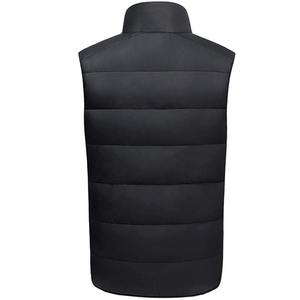 <b>Men</b> Down <b>Packable</b> Lightweight Padded Double Breasted Puffer Stand Caller Winter Warm Padded Quilted Sleeveless - Product Image 2