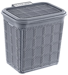 AFOSSA 6.5L(1.7 Gal) Conteneur de stockage de détergent rectangulaire moderne Porte-poudre à lessive de Turquie Couvercle durable empilable pour la maison - Product Image 1