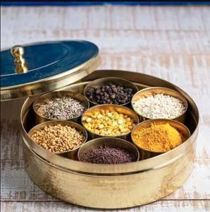 Elegant <b>spice</b> box for kitchen use made with durable metal and traditional Indian design hot selling high demanding boxes - Product Image 6