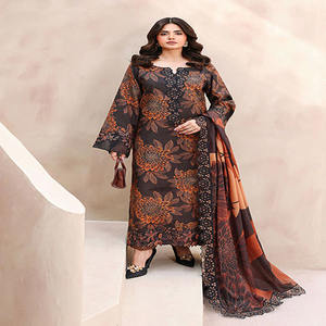 Trajes de invierno para mujer, estilo indio y pakistaní, ropa de alta calidad, salwar kameez para mujer, 100% seda - Product Image 1
