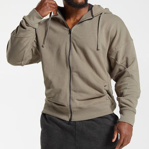 Sweat-shirts à capuche épais en coton lourd pour hommes, brodés, en molleton épais, avec logo personnalisé, grande taille, coupe ample, pour l'hiver - Product Image 6