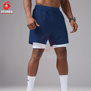 Mens Custom Gym Shorts Spandex/Polyester High Material Use Custom Breathable Quick-Dry Flexible Plus Size <b>Drawstring</b> Closure - Product Image 3
