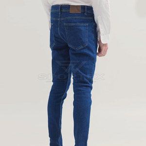 Pantalon en jean pour hommes de la meilleure qualité fabriqué en usine Offre Spéciale dans un style décontracté motif léger et droit taille moyenne - Product Image 3