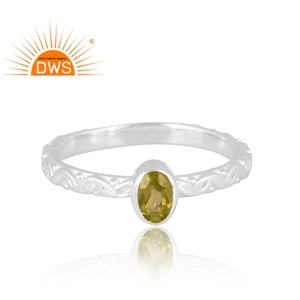 New Arrivals 925 Sterling Silver Natural <b>Peridot</b> Gemstone <b>Ring</b> Custom Design Jewelry For Women Gift For Her - Product Image 3