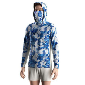 Sweat à capuche de pêche en plein air personnalisé de haute qualité fabriqué en usine polyester imperméable vente en gros vêtements de pêche pour hommes sweats à capuche - Product Image 5