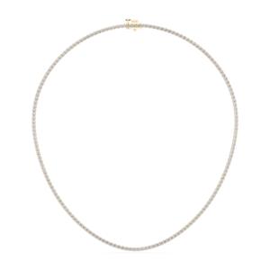 Collier de tennis classique en diamant taillé rond de 12.00 carats F-G/VS Lab Grown 17 pouces fabriqué en or massif 10K,14K,18K - Product Image 1